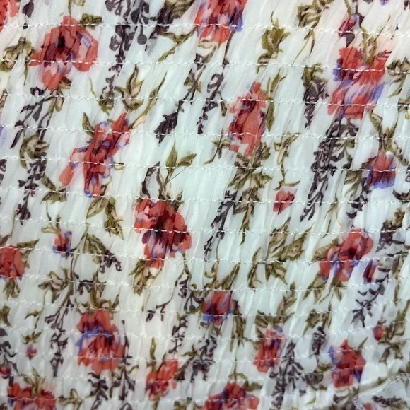 Princess Polly Floral Smocked Ruffle Layered Skirt Long Sleeve Dress ~ Size 8 - Picture 8 of 12